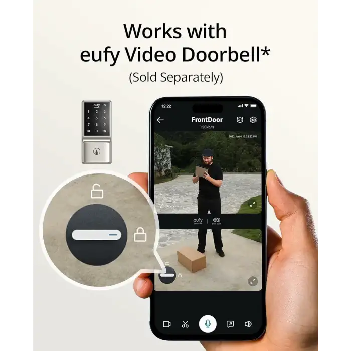 eufy Security C210 WiFi Akıllı Kilit, Anahtarsız Giriş Kapı Kilidi
