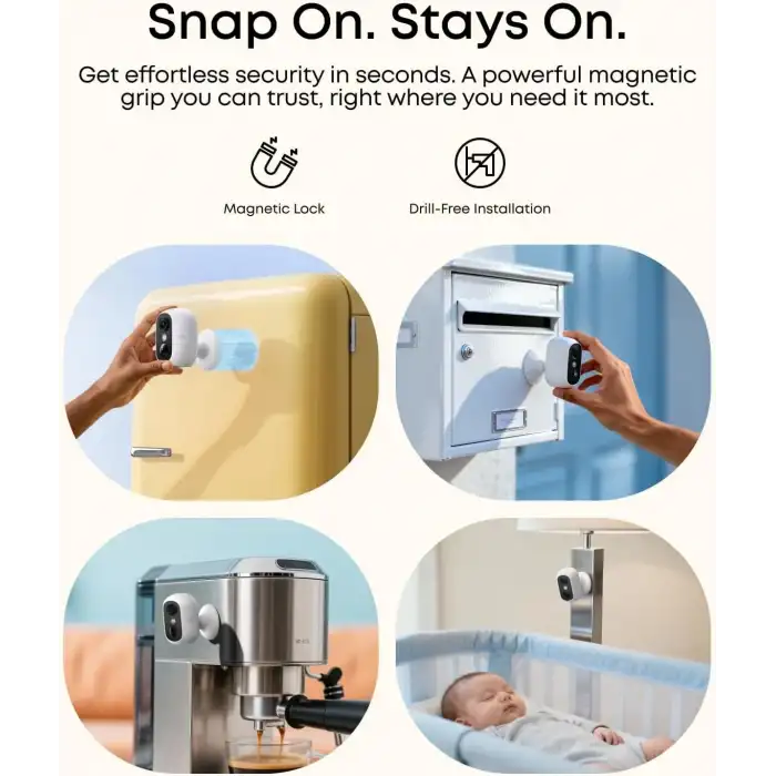 eufy Security eufyCam C35, Kablosuz Güvenlik Kamerası, İç/Dış Mekan - Beyaz