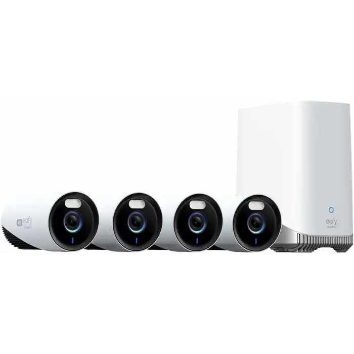 eufy Security eufyCam E330 4 Kamera Kiti, 4K Dış Mekan Güvenlik Kamerası