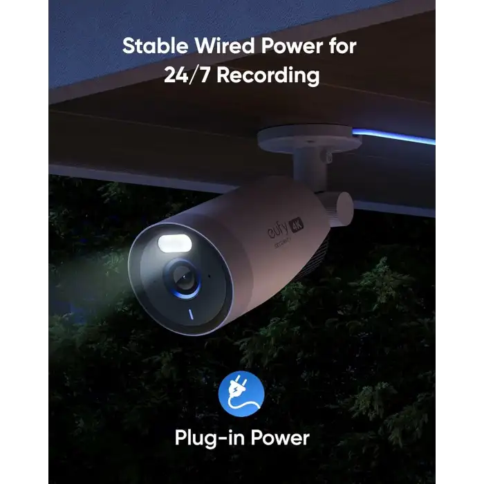 eufy Security eufyCam E330 Eklenti Kamera, 4K Dış Mekan Güvenlik Kamerası