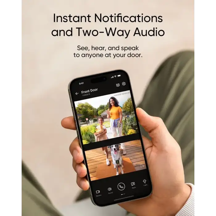 eufy Security Görüntülü Kapı Zili E340, Çift Kameralar - 2K Full HD