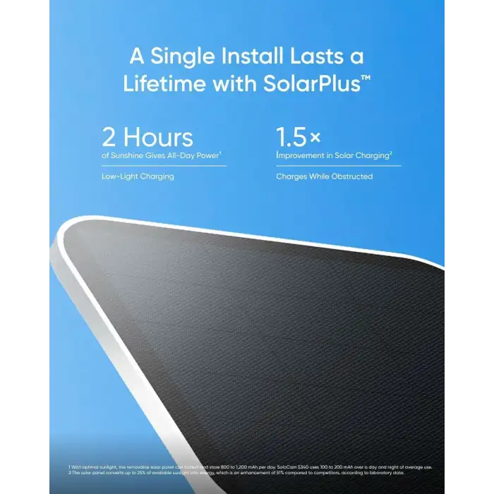 eufy Security SoloCam S340, Güneş Enerjili Güvenlik Kamerası