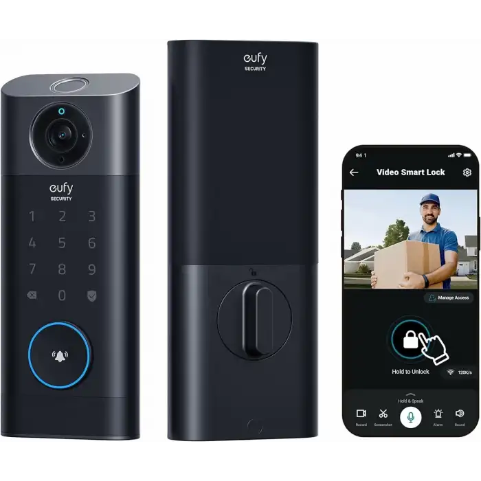 eufy Security Videosu S330 Akıllı Kilit, Kapı Zili - Parmak İzli Anahtarsız Giriş