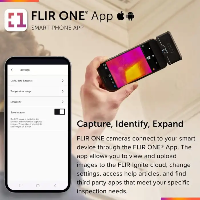FLIR ONE Pro - iOS Akıllı Telefonlar için Termal Görüntüleme Kamerası 320x240 (Iphone 15 ve Üzeri)