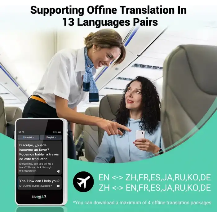 Fluentalk Timekettle T1 Mini Tercüman Cihazı WiFi Gerektirmez - Beyaz