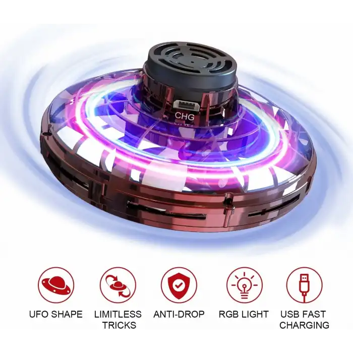 FLYNOVA El Kumandalı Droneler, Mini Uçan Top Oyuncak - Kırmızı