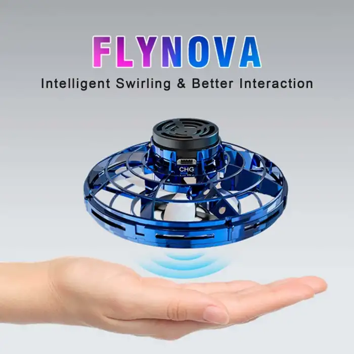 FLYNOVA El Kumandalı Droneler, Mini Uçan Top Oyuncak - Mavi