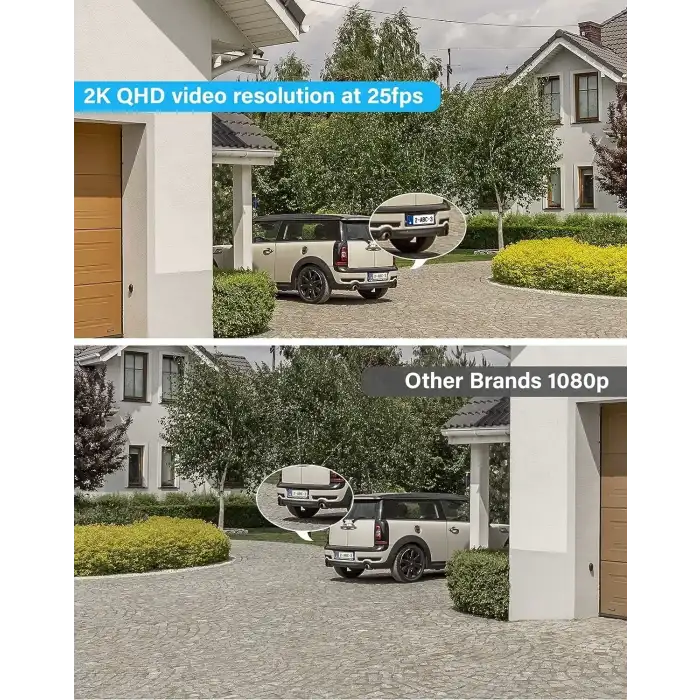 FOSCAM 2.4G/5GHz WiFi Projektör Kamera - Siren Alarmlı