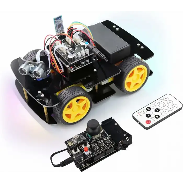 FREENOVE 4WD Araç Kiti, RF Uzaktan Kumandalı (Arduino IDE Uyumlu)