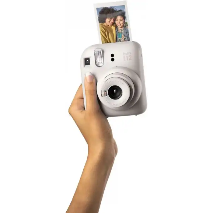 Fujifilm Instax Mini 12 Anlık Fotoğraf Makinesi/Minimate Özel Kılıf/20 Sayfa/İkili Paket - Beyaz