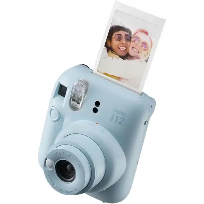 Fujifilm Instax Mini 12 Anlık Fotoğraf Makinesi/ Minimate Özel Kılıf/20 Sayfa/İkili Paket - Mavi