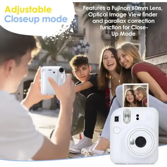 Fujifilm Instax Mini 12 Kamera/Mini Film (60 Sayfa)/Aksesuarlar - Mor