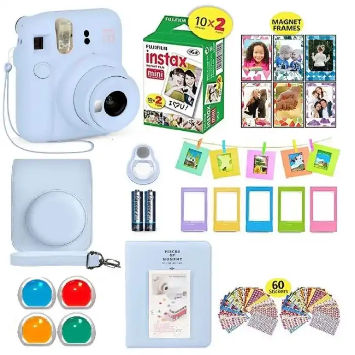 Fujifilm Instax Mini 12 Kamera Paketi - Mavi