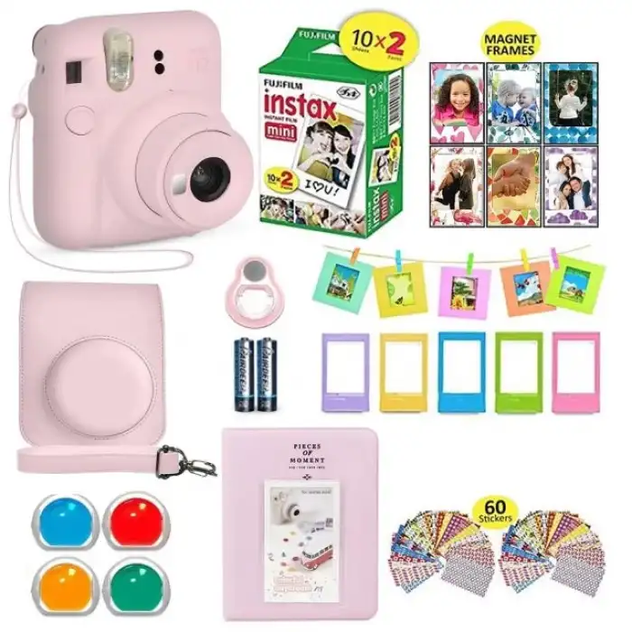 Fujifilm Instax Mini 12 Kamera Paketi - Pembe