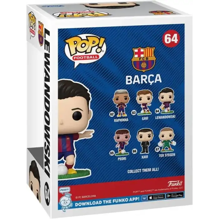 Funko Pop! Football: Barcelona - Lewandowski Figürü