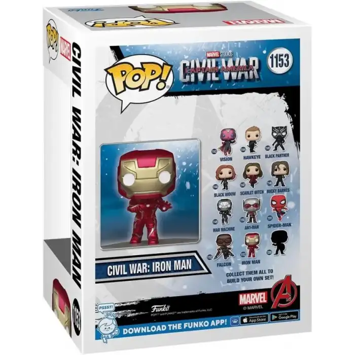Funko Pop! Marvel: Civil War Build A Scene - Iron Man Figürü