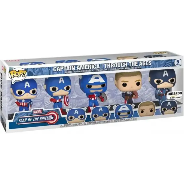 Funko Pop! Marvel Kaptan Amerika Çağlar Boyu 5li Paket Figür