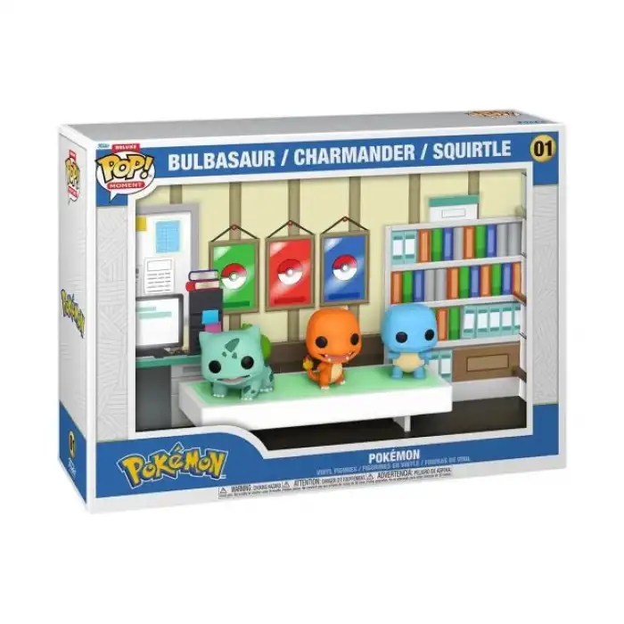 Funko Pop! Moments Deluxe Pokemon - Bulbasaur, Charmander, Squirtle