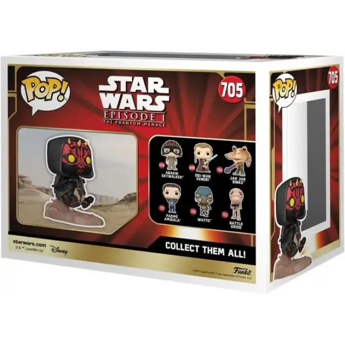Funko Pop! Rides Deluxe:  Darth Maul on Bloodfin Speeder Figürü