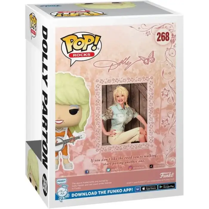 Funko Pop! Rocks: Dolly Parton Diamond Glitter Figürü