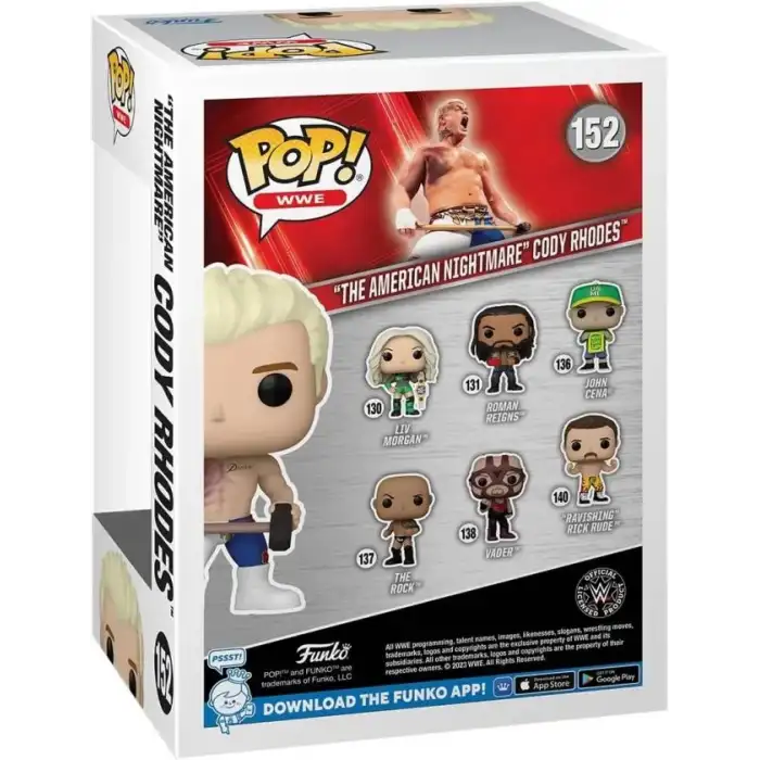 Funko Pop! WWE: The American Nightmare Cody Rhodes Figürü