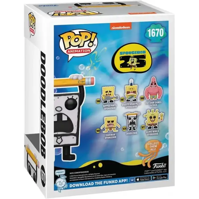 Funko Sünger 25. Yıl Dönümü Bob Doodle Bob Figürü