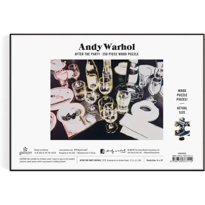 Galison Andy Warhol Parti Sonrası Ahşap Puzzle