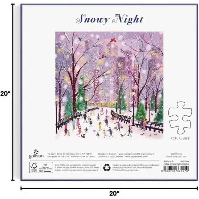 Galison Noel Meydanı Puzzle