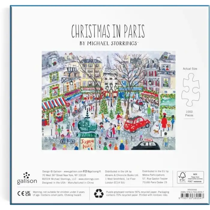 Galison Charlestonda Noel Puzzle