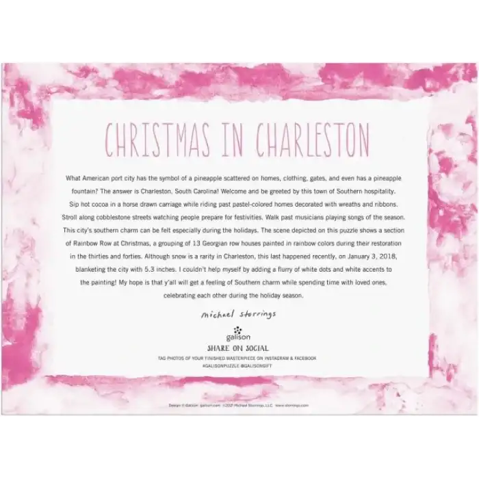 Galison Charlestonda Noel Puzzle