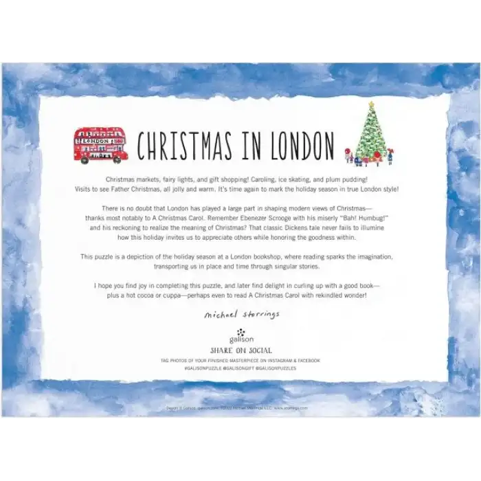 Galison Charlestonda Noel Puzzle