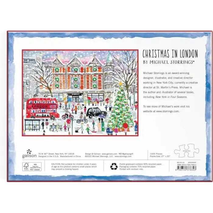Galison Charlestonda Noel Puzzle