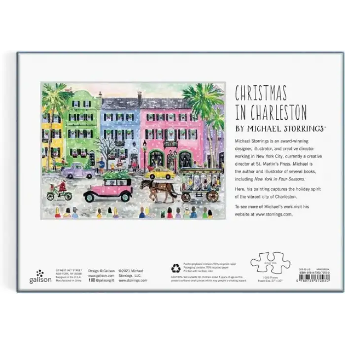 Galison Charlestonda Noel Puzzle
