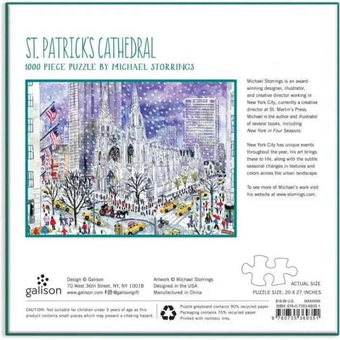 Galison Charlestonda Noel Puzzle