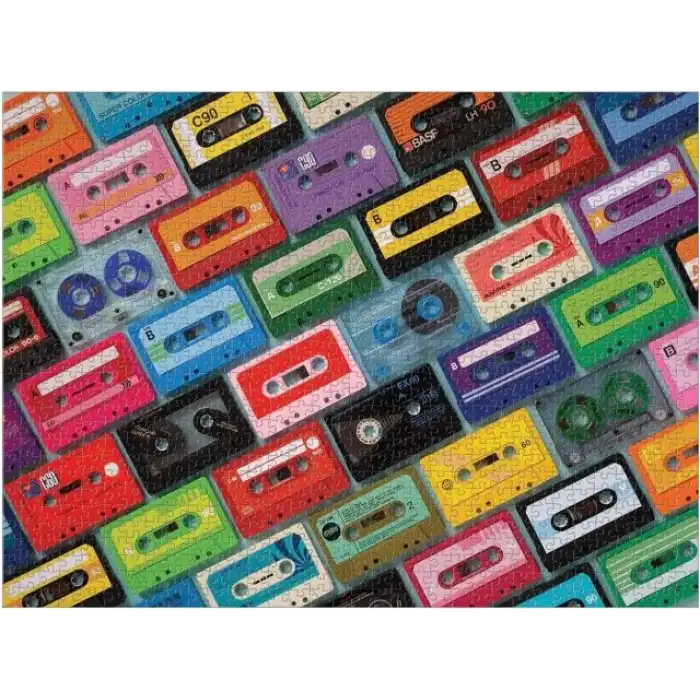 Galison Karışık Kaset Puzzle