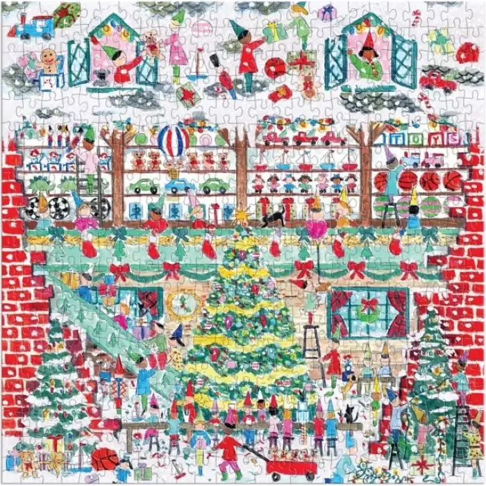 Galison Noel Ağacı Çiftliği Puzzle