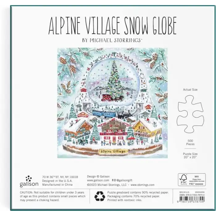 Galison Noel Ağacı Çiftliği Puzzle