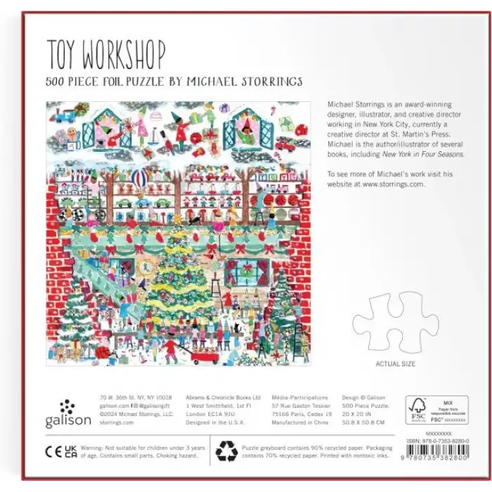 Galison Noel Ağacı Çiftliği Puzzle