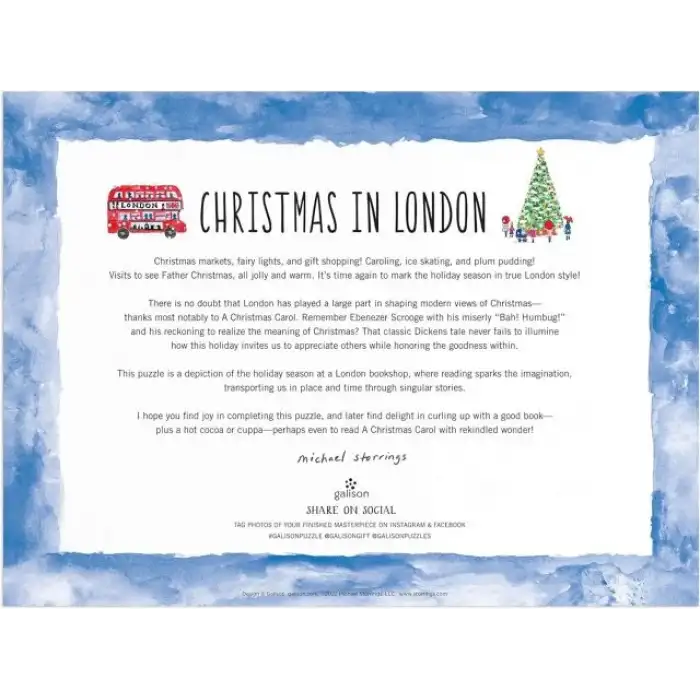 Galison Noel Ağacı Çiftliği Puzzle