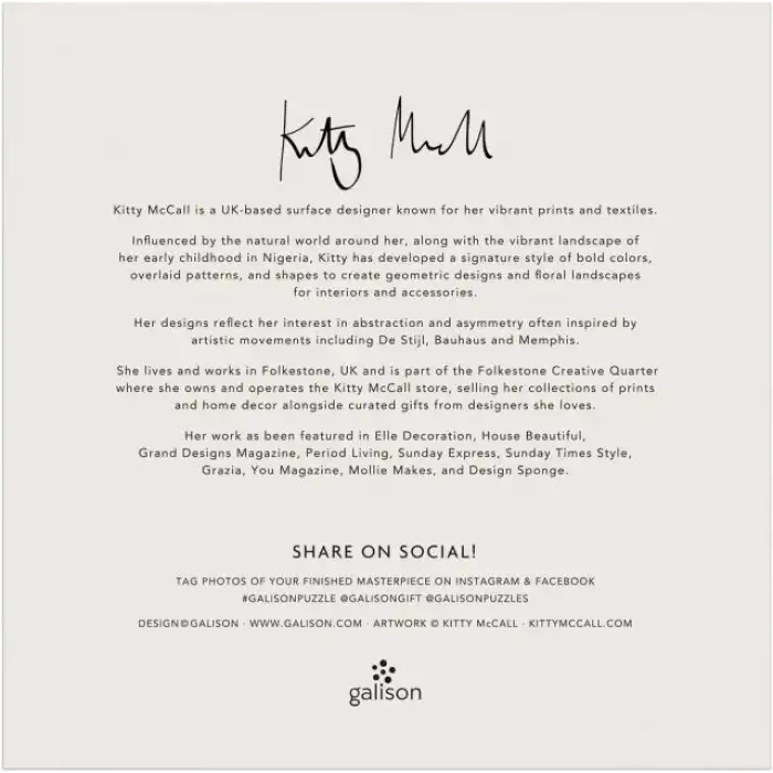 Galison Leopar Desenli Vazo Ahşap Puzzle