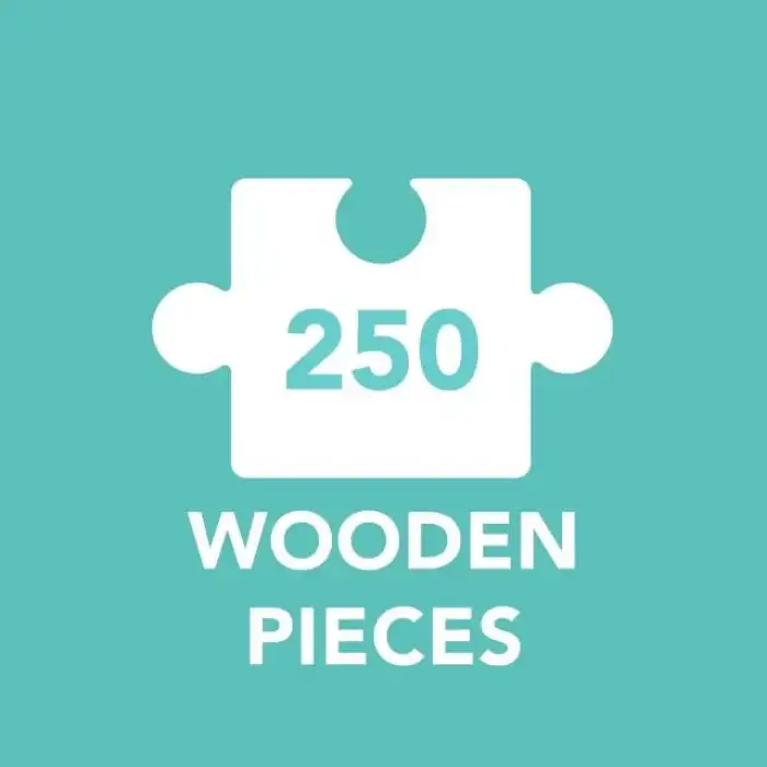 Galison Mavi Vazo Ahşap Puzzle