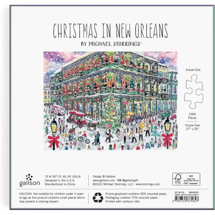 Galison Noel Ağacı Çiftliği Puzzle