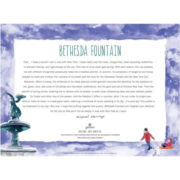 Galison New York Halk Kütüphanesi Puzzle