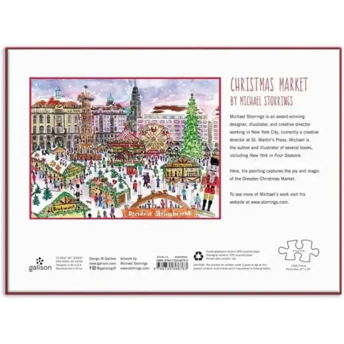 Galison Noel Ağacı Çiftliği Puzzle