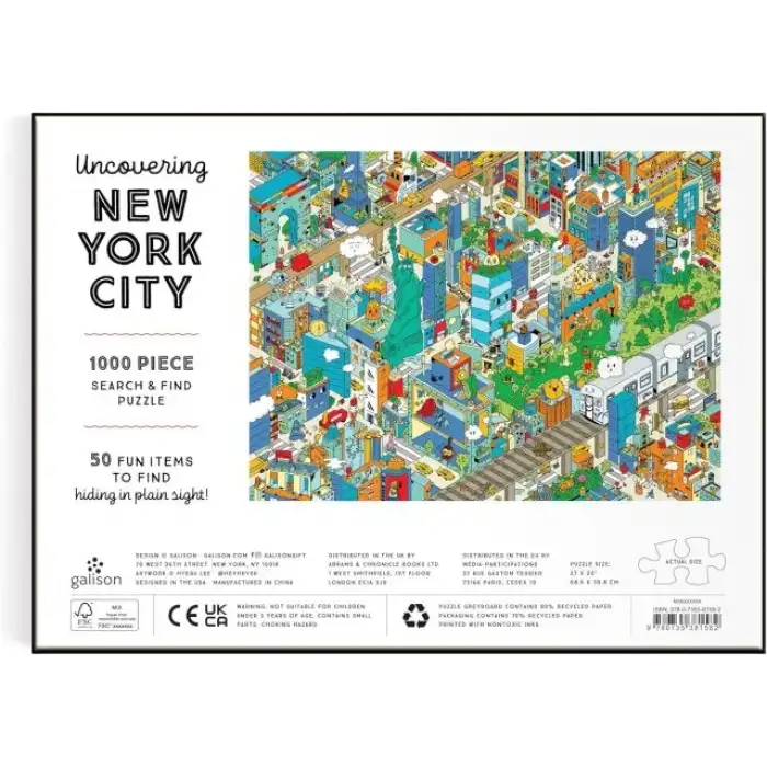 Galison Renkli New York Puzzle