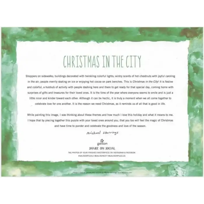 Galison Şehirde Noel Puzzle