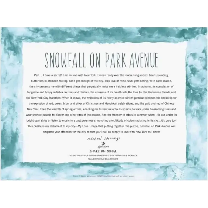 Galison Şehirde Noel Puzzle