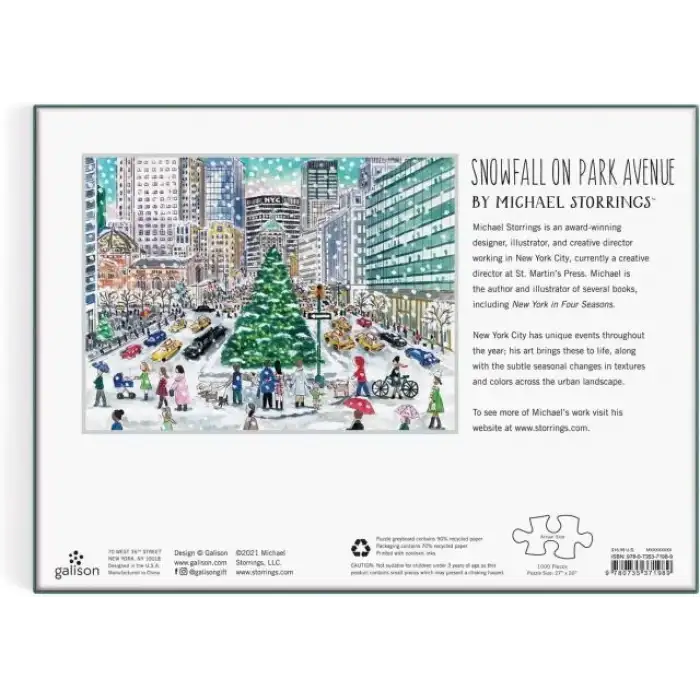 Galison Şehirde Noel Puzzle