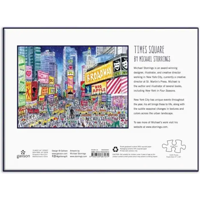 Galison Times Meydanı Puzzle