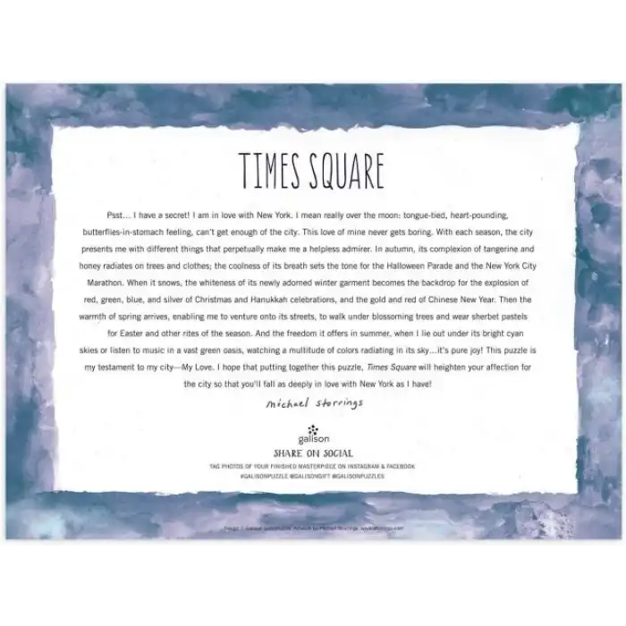 Galison New York Halk Kütüphanesi Puzzle